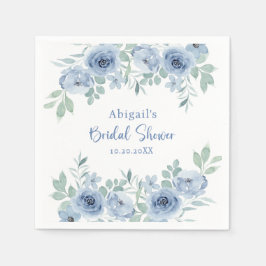 SERVILLETA DE PAPEL ALGO AZUL ANTES DE HACER LA DUCHA BRIDAL FLORAL