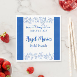 Servilleta De Papel Algo Azul Antes De Hacer Moda Ropa De Almuerzo