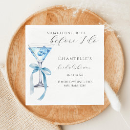 Servilleta De Papel Algo Azul Antes de Hacerlo Martini Despedida de So