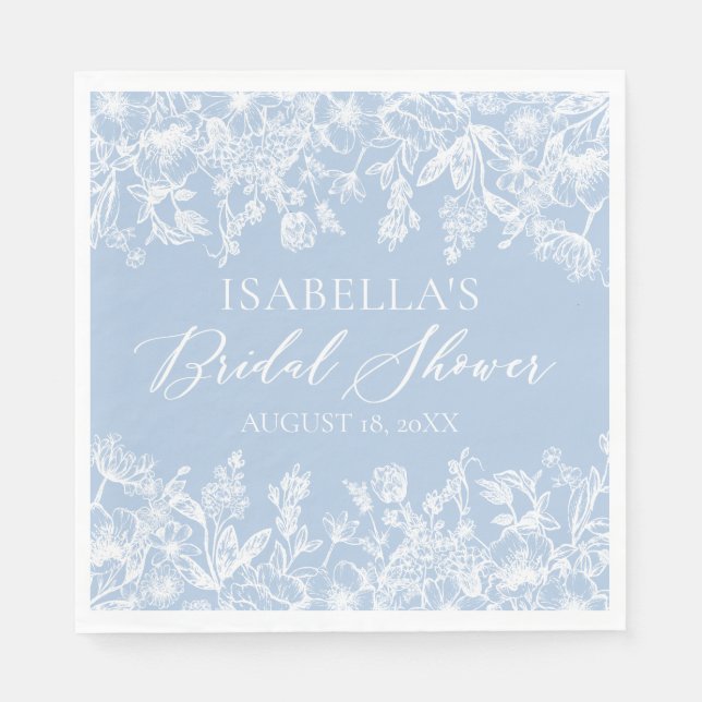 Servilleta De Papel Algo Azul Antes de la Despedida de Soltera Servill (Anverso)