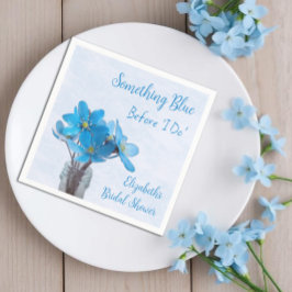 Servilleta De Papel Algo Azul Antes de Mi Bridal Shower