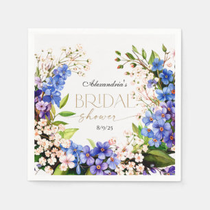 Servilleta De Papel Algo Azul: Suspiros de Bebé y Bridal Shower de Lin