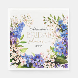 Servilleta De Papel Algo Azul: Suspiros de Bebé y Bridal Shower de Lin
