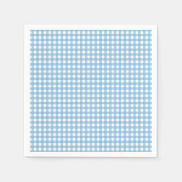 Servilleta De Papel Algún conejito es uno Cumpleaños de gingham azul