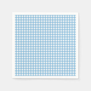 Servilleta De Papel Algún conejito es uno Cumpleaños de gingham azul