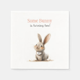 Servilleta De Papel Algunos Bunny Cute Kids Cumpleaños