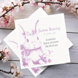 Servilleta De Papel Algunos conejitos vienen de Baby Shower