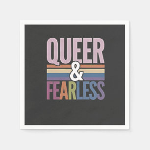 Servilleta De Papel Aliado del mes del Orgullo LGBT, poco audaz y gay
