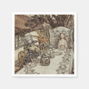 Servilleta De Papel Alice Birthday Uncumpleaños Rabbit Hatter Fiesta