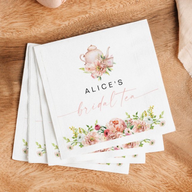 Servilleta De Papel ALICE Rubor Fiesta Floral de Desayuno Nupcial Té P (Subido por el creador)