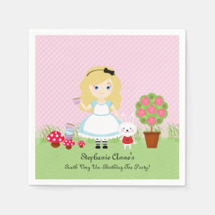 Servilleta De Papel Alice y su fiesta del té