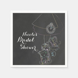 Servilleta De Papel Alicia en el Fiesta del tablero de Fiesta de té de