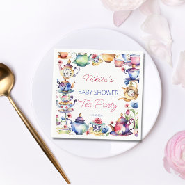 Servilleta De Papel Alicia en el maravilloso país del bebé ducha té me