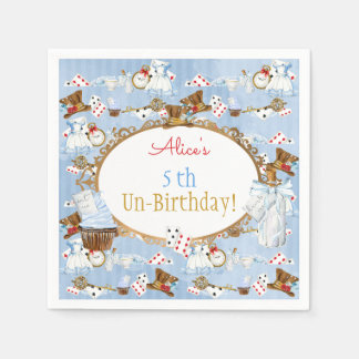 Servilleta De Papel Alicia en el tema del país de las maravillas