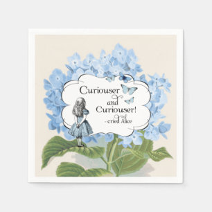 Servilleta De Papel Alicia en servilletas más curiosas del Hydrangea