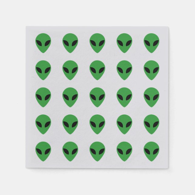 Servilleta De Papel Alien Head (Anverso)