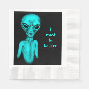 Servilleta De Papel Alien, quiero creer