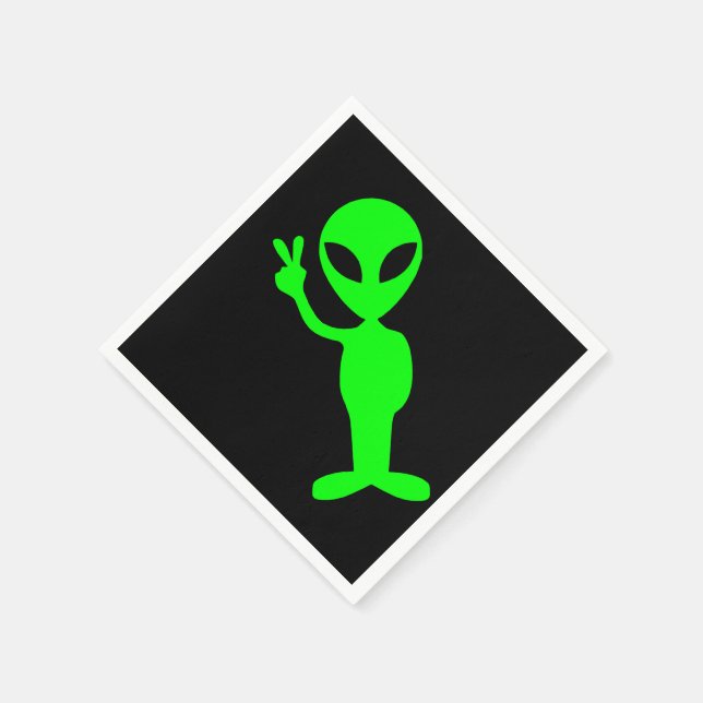 Servilleta De Papel Alienita verde pacífico (Borde)