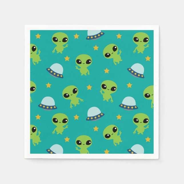 Servilleta De Papel Aliens Napkins (Anverso)