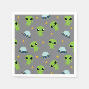 Servilleta De Papel Aliens Napkins