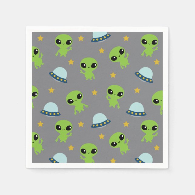 Servilleta De Papel Aliens Napkins (Anverso)
