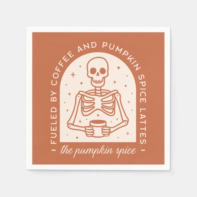 Servilleta De Papel Alimentado por latas de café y de calabaza (Anverso)