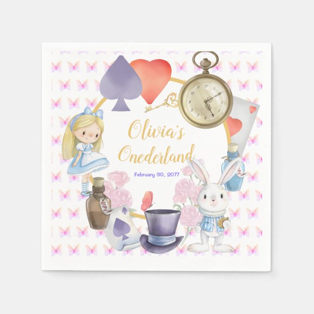 Servilleta De Papel Alisa en placas de papel de Onederland (Anverso)