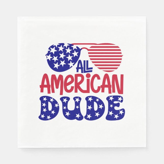 Servilleta De Papel All American Dude (Anverso)