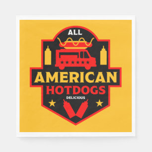 Servilleta De Papel All American Hotdogs Foodies Napkin