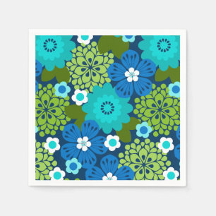 Servilleta De Papel Allana Garden Hawaiian Gráfico Floral - Cool