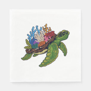 Servilleta De Papel Alligator Snapping Red Eared Slider Tortoise