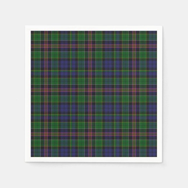 Servilleta De Papel Allison Tartan Plaid Paper Napkins (Anverso)