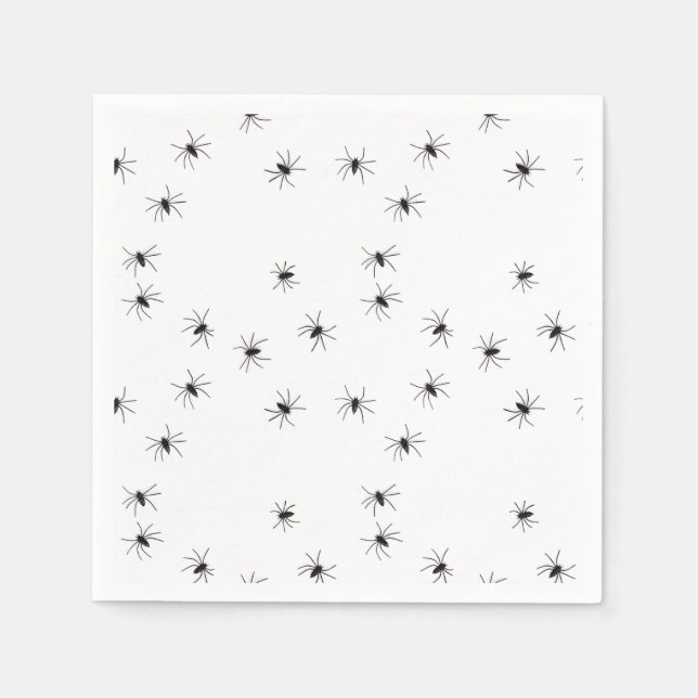 Servilleta De Papel Allover Spiders Halloween (Anverso)