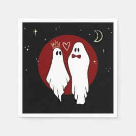 Servilleta De Papel Almas gemelas Bodas de Halloween