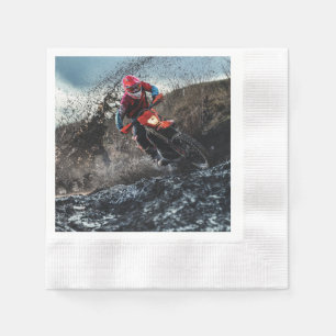 Servilleta De Papel Almohada de motorista de bicicleta de tierra