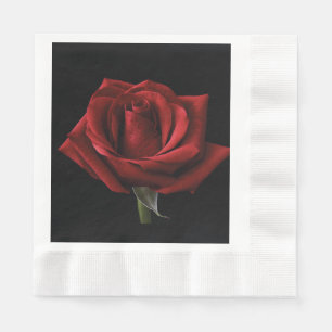 Servilleta De Papel Almohada de tirar de rosa roja