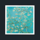 Servilleta De Papel Almond Blossom Van Gogh<br><div class="desc">Reproducción de pintura vintage de Almond Blossom por Vincent van Gogh, 1890. Presenta las florecientes ramas de almendros contra el cielo. Los almendros florecen a principios de primavera y simbolizan el inicio de la nueva vida. Van Gogh hizo esta pintura como un regalo para su sobrino recién nacido.</div>
