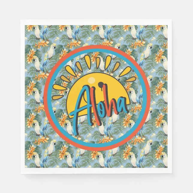 Servilleta De Papel Aloha Hawaiano (Anverso)