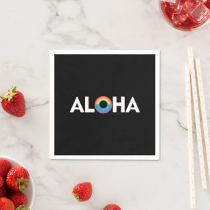 Servilleta De Papel Aloha Isla Arcoíris Orgullo LGBTQ Hawaii