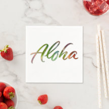 Aloha - Letras tropicales - Naturaleza Hawai'i de 