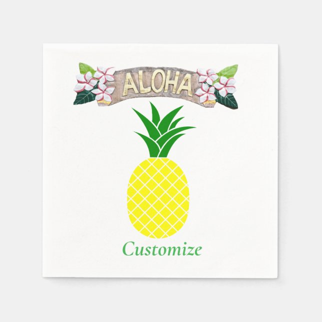 Servilleta De Papel Aloha Pineapple Thunder_Cove (Anverso)