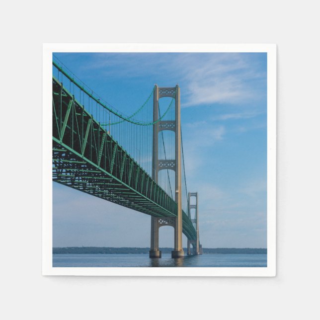 Servilleta De Papel Along Mackinac Bridge (Anverso)
