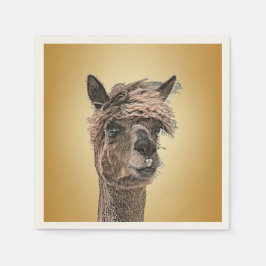 Servilleta De Papel Alpaca Hello - Papel Napkin