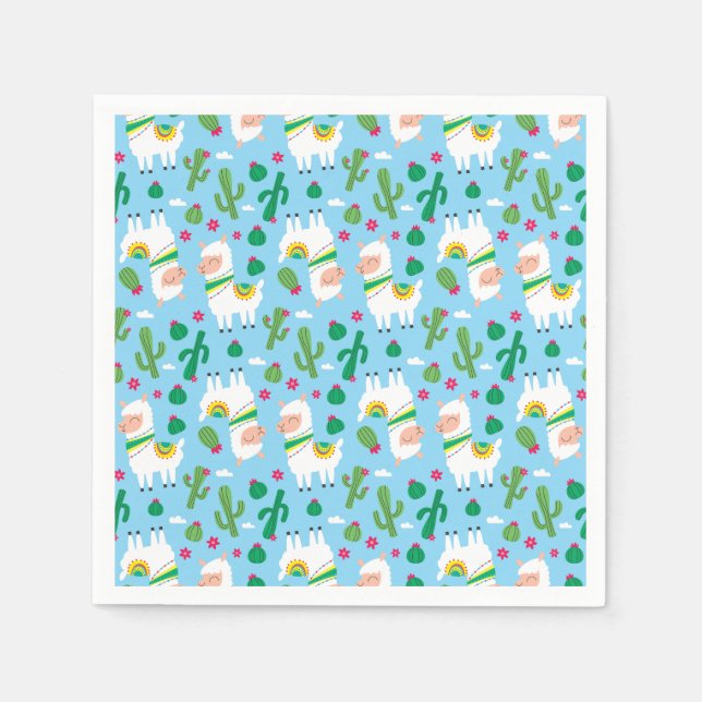 Servilleta De Papel Alpaca/Llama (Anverso)