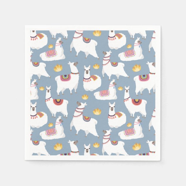 Servilleta De Papel Alpaca/Llama (Anverso)