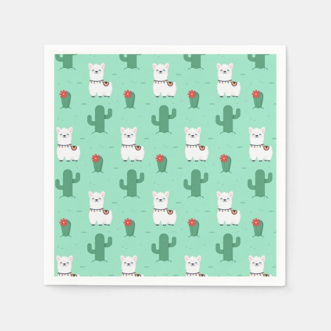 Servilleta De Papel Alpaca/Llama (Anverso)