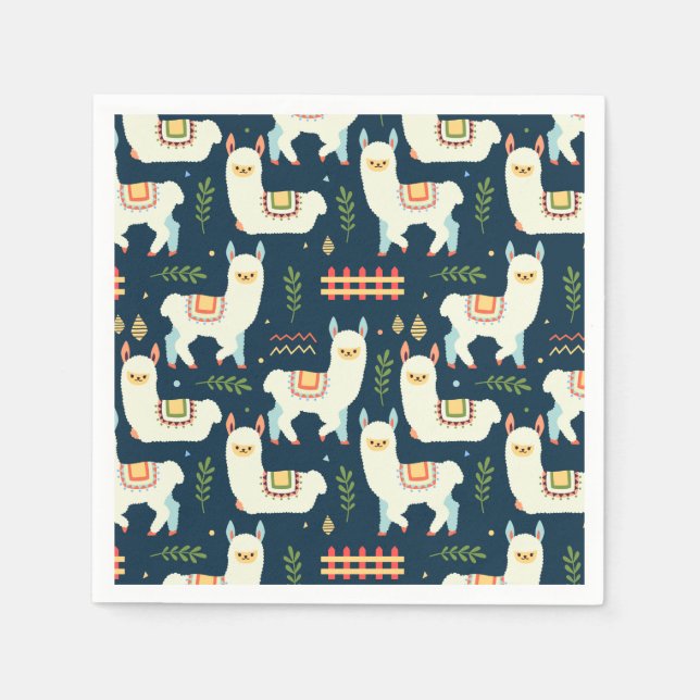 Servilleta De Papel Alpaca/Llama (Anverso)