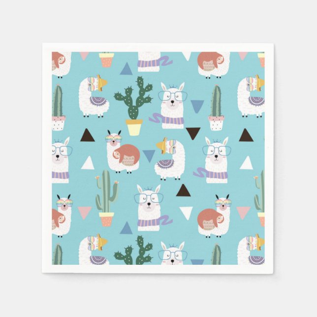 Servilleta De Papel Alpaca/Llama (Anverso)