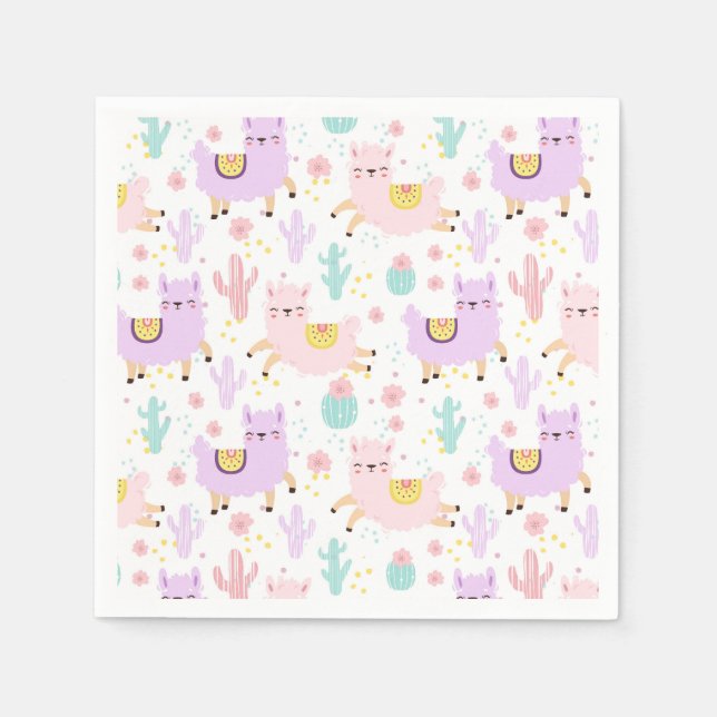 Servilleta De Papel Alpaca/Llama (Anverso)