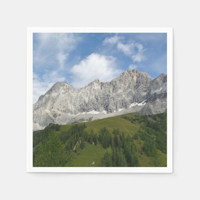 Servilleta De Papel Alpes austríacos (Anverso)